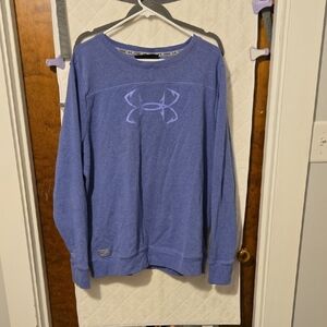 Under Armour Blue Sweatshirt Athletic Style Crew Neck